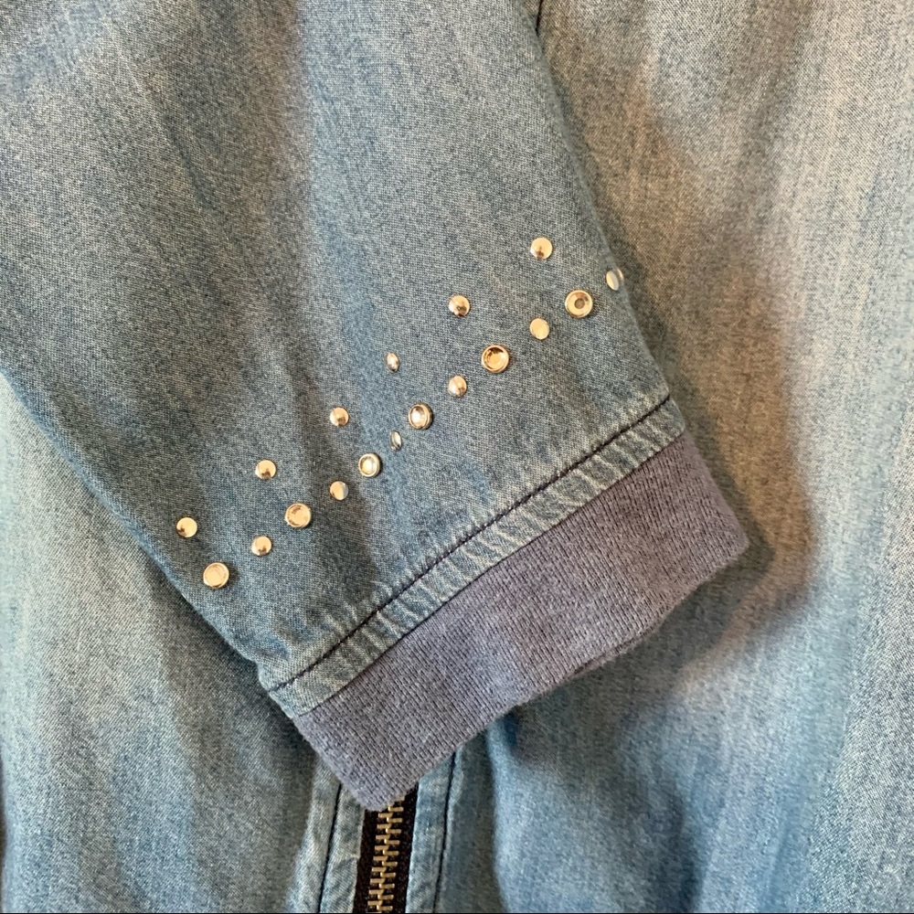 Macy’s mstylelab Full-Zip Ombré Denim Jacket - Picture 8 of 9